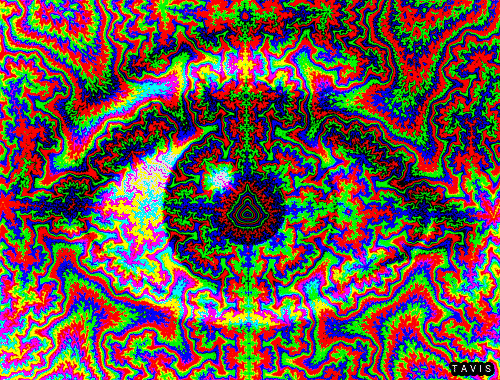 photo painting eye psychedelic colors pattern tripping trippy gif fractal Mandelbrot third eye artists on tumblr rgb halftone color halftone 
