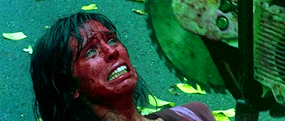 A bloody scene from Haute Tension