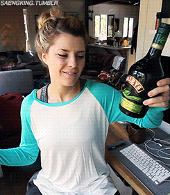gif alcohol daily grace grace helbig sexist dailygrace sexy friday mydamnchannel baileys may 31 2013 'Error uploading photo.' is the worst Not 500 px wide GIFs because saengking •