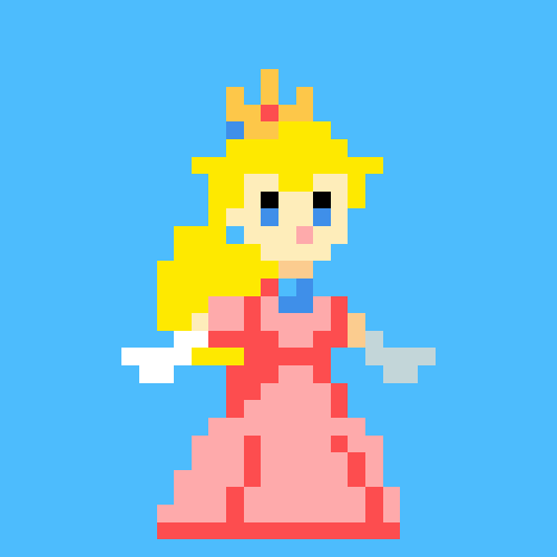 Gif Nintendo Mario Pixel Art Princess Peach Pug Of War