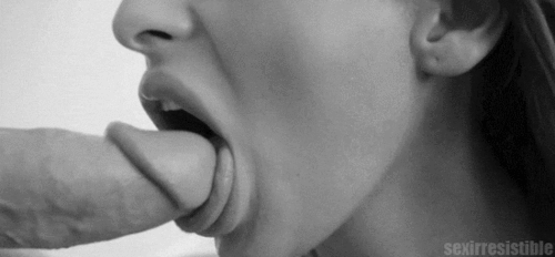 Girl open mouth tongue kiss